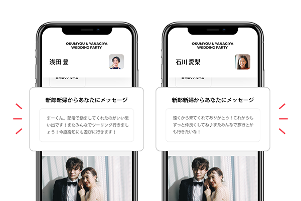 個別メッセージ画面