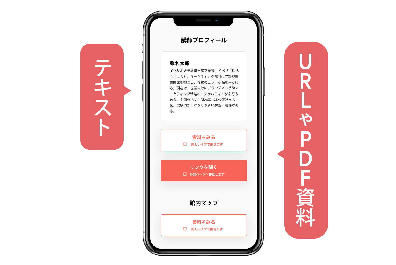 館内案内や資料共有も思いのまま、使い方無限大